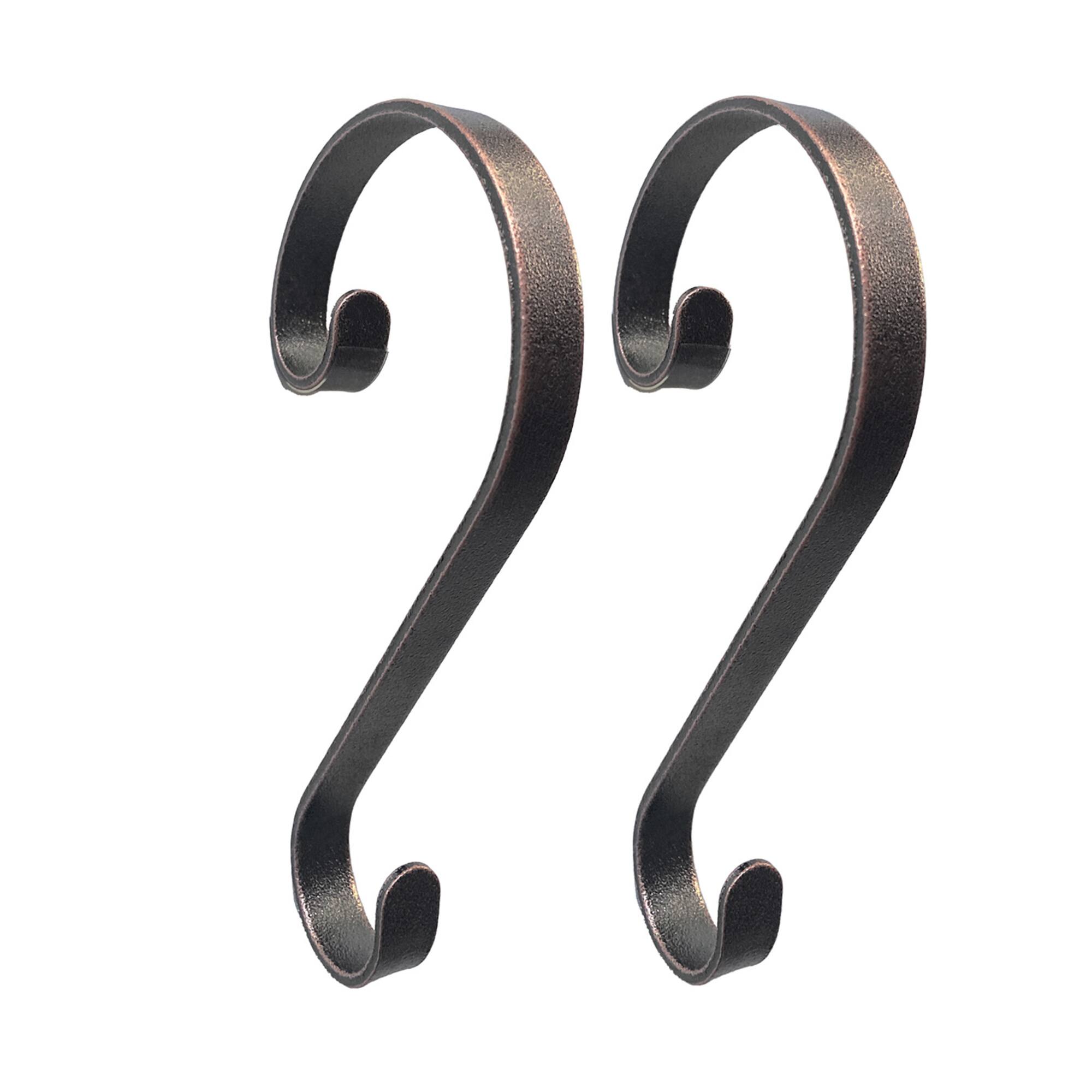 Haute Decor Stocking Scrolls® Weathered Bronze Stocking Holders